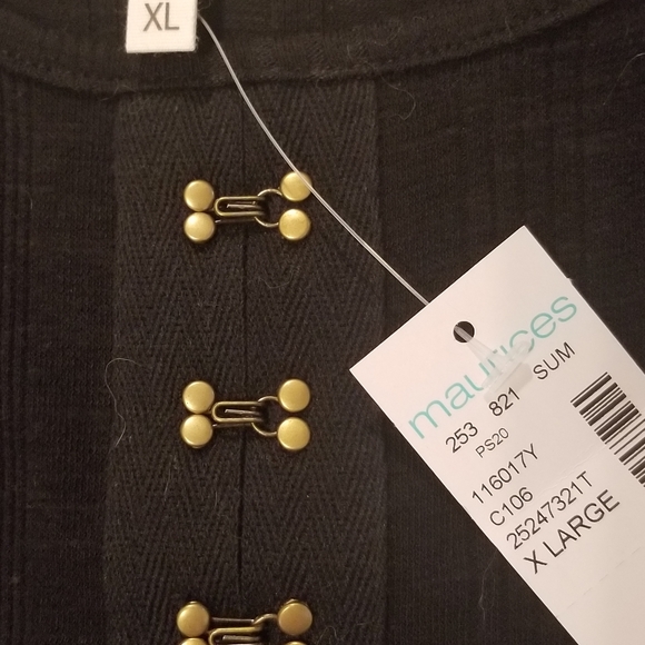 NWT Maurices Eyelet Hook Tank - Picture 4 of 4